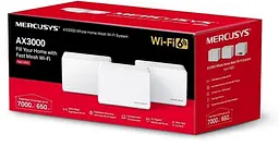 MESH-система Mercusys mesh Halo H80X AX3000 3pcs White 802.11ax (Halo-H80X-3-pack) - мініатюра 3