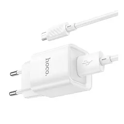 Зарядний комплект Hoco C145A Mini charger 1USBQC3.0 18W 3A USB to Micro 1 м White (35275_3345661) - мініатюра 5