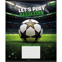 Набір зошитів 1 Вересня Let's play football А5 18 аркушів у лінію 25 шт. (768751) - мініатюра 2