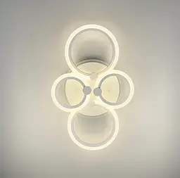 Світлодіодна люстра Senta на 4 кільця Line.F A 2374/2+2 RGB WH - мініатюра 3