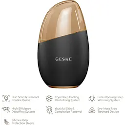 Масажер для обличчя GESKE Cool & Warm Eye and Face Massager 7в1 Gray (HB0287) [176767] - мініатюра 4