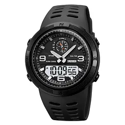Наручний годинник чоловічий 1655BKWT Black-White Skmei acs0030650