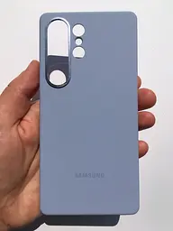 Оригінальний протиударний силіконовий чохол Silicone Case Samsung Galaxy S25 Ultra Light Blue EF-PS938CLEGWW - мініатюра 2