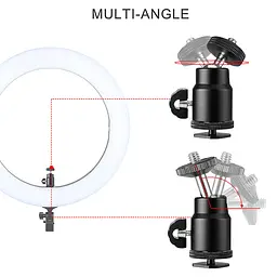 Тримач із кільцевим освітленням GRAND 18" ZM448 180cm Tripod Stand лампа зі штативом - мініатюра 8