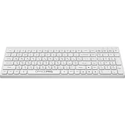 Клавіатура OfficePro бездротова біла (SK985W) - мініатюра 2