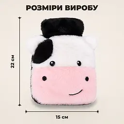 Грілка для рук у плюшевому чохлі корова, 400 мл - мініатюра 3