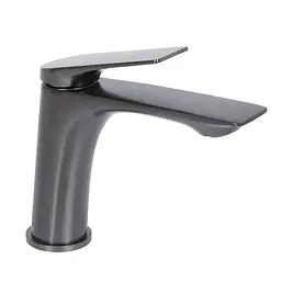 Змішувач для умивальника Qtap Vlasta New QTVLA270GMB45641 Gunmetal Black PVD Шліфований чорний хром