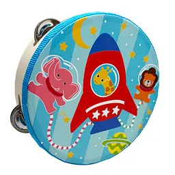 Дерев'яна іграшка Бубен "Космос" Bambi MD 0367-56 діаметр 15 см