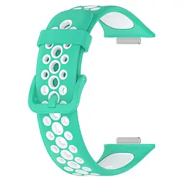 Силіконовий ремінець Primolux Perfor Classic для смарт-годинника Huawei Watch Fit 2- Mint White - мініатюра 4