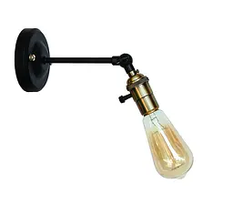 Бра настінне Levistella 752WC1903-1, E27, макс. 60W, чорний, бронзовий патрон, сучасний стиль для дому