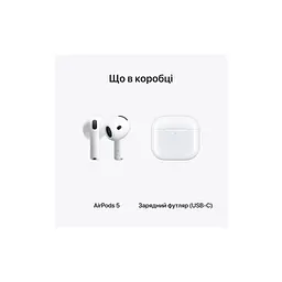Навушники Apple AirPods 5 (MKFW4ZE/A) - мініатюра 7