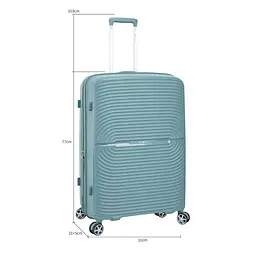 Валіза велика Snowball 40903 поліпропілен L Зелений - мініатюра 2