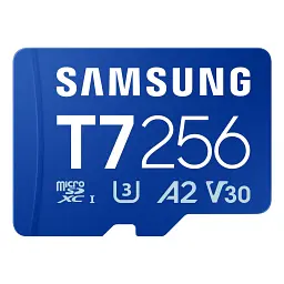 Карта пам'яті Samsung 256GB microSDXC class 10 UHS-I U3 V30 A2 T7 (MB-MB256T/WW)