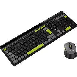 Комплект (Клавіатура та Миша) CANYON HSET-W5 EN AAA+AA Wireless Black - мініатюра 4