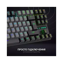 Клавіатура GamePro MK100B Blue Switch LED USB Black (MK100B) - мініатюра 6