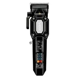 Машинка для стриження (clipper) VGR V-600, 6 насадок, LED display, Black - мініатюра 3