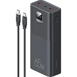 Павербанк Usams Black 30 000 mAh / 65 Вт (ATXLOGTC01)