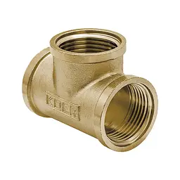 Трійник Koer Kf.T08F.Wn - 3/4'' FFF без нікелю KR3035