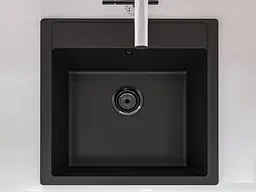 Кухонна мийка Miraggio BODRUM 510 black (0002245) Граніт, Врізна, Чорний - мініатюра 7