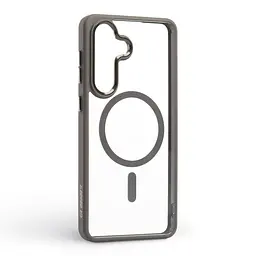 Чехол Samsung Galaxy S26 Plus 5G, Unit MagSafe, серый, прозрачный, MagSafe, противоударный, магнитный, панель-накладка с поддержкой MagSafe, с поддержкой беспроводной зарядки, TPU+PC, защита всего корпуса, ударопрочный, ArmorStandart (ARM89457) - мініатюра 2