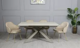 Стіл розкладний Prestol Монако 1600/2400x900x750 травертин - мініатюра 2