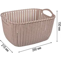 Кошик Stars Plast какао 10 л (94260/как) - мініатюра 3
