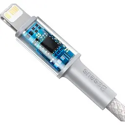 Кабель Baseus High Density Braided USB-C to Lightning 1m White (CATLGD-02) [100366] - мініатюра 5