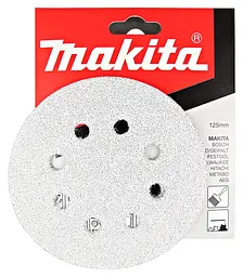 Набір шліфувального паперу Ø125 мм К120 (10 шт) Makita P-33386 - мініатюра 2