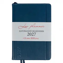Щоденник діловий Leo Planner 2027 Legacy А5 368 сторінок твердий синій (252734) - мініатюра 2