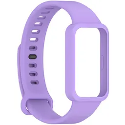 Силіконовий ремінець для фітнес браслетів Xiaomi Smart Band 9 Active Redmi Smart Band 3, Silicone, lilac, зі зручною застібкою, на фітнес трекер та смарт годинник, ArmorStandart (ARM85583) - мініатюра 3