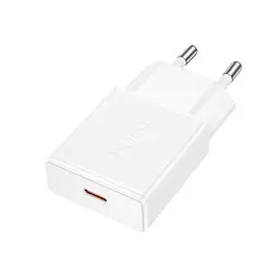 Мережевий зарядний пристрій Hoco N72 Speed single-port PD20W ultra-thin charger(EU білий - мініатюра 4
