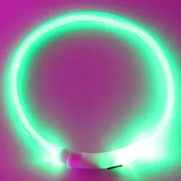 Світлодіодний LED нашийник для собак із зарядкою USB, зелений - мініатюра 10