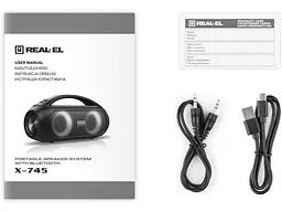 Портативна акустика REAL-EL X-745 Black (EL121600012) - мініатюра 3