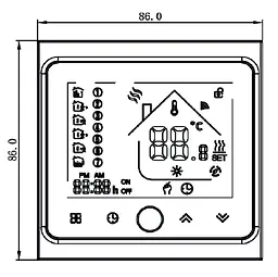 Термостат з ZigBee управлінням Tervix Pro Line для газового/електричного котла (117331) - мініатюра 2