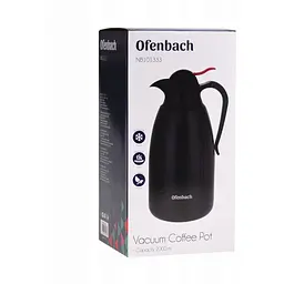 Термос Ofenbach конференційний з нержавіючої сталі з пластиковою кришкою 2 л чорний (OF-101333) - мініатюра 6