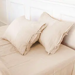 Комплект постільної білизни MirSon Natural Linen Amalia льон полуторний євро помаранчево-рожевий (2200008248710) - мініатюра 7