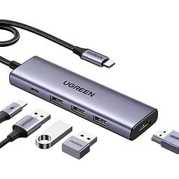 USB-хаб Ugreen CM511 5in1 [15597] [152544] - мініатюра 2