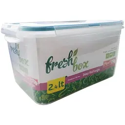 Контейнер Irak Plastik Fresh Box №3 прямокутний глибокий 2.4 л прозорий (LC230) - мініатюра 2
