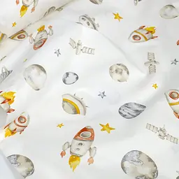 Дитяча постільна білизна в ліжечко SPACE ROCKET CS11 COSAS (2200000029072) - мініатюра 12
