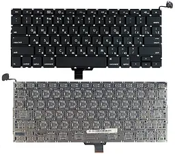 Клавіатура для ноутбука Apple MacBook Pro (A1278) Black, (No Frame), RU (горизонтальний ентер) - мініатюра 3