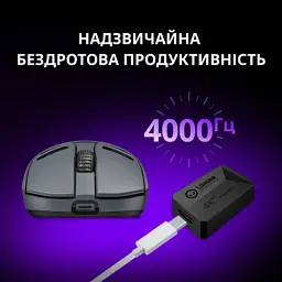 Мишка Lorgar Elite MSE90W Wireless/Bluetooth Black (LRG-MSE90W-BK) - мініатюра 9