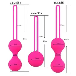 Набір вагінальних кульок I’MCUM Kegel Ball Силіконові 3 шт Рожевий (7970379617686) - мініатюра 2