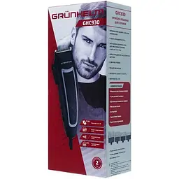 Професійна дротова машинка для стрижки Grunhelm GHC930 з 4 насадками - мініатюра 7
