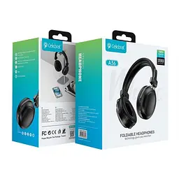 Бездротові навушники Bluetooth накладні Чорні MDR Celebrat A36 - мініатюра 3