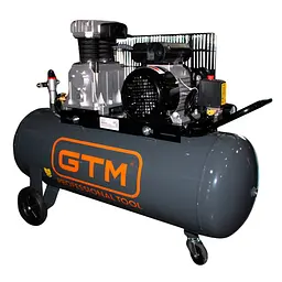 Компресор виского тиску ремінний GTM KCH2070B-100L (100 л, 300 л/хв, 2.2 кВт, 220-240 В) - мініатюра 1
