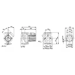 Циркуляційний насос Grundfos UPS65-120 F 1x230-24 (96402278) - мініатюра 3