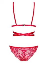 Еротичний комплект Obsessive Lovlea L/XL червоний - мініатюра 6