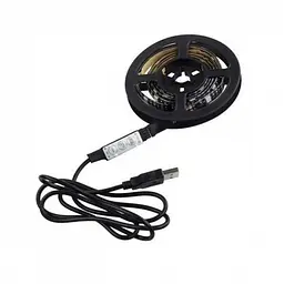 Світлодіодна стрічка RGB USB 5050 з пультом, 2 м, для підсвітки кімнати - мініатюра 2