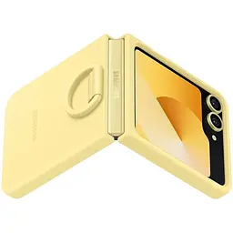 Оригінальний силіконовий чохол із кільцем Silicone Cover with Ring для Samsung Galaxy Z Flip6/Flip 7 FE/ Flip5 Yellow EF-PF741TYEGUA SM-F741/SM-F761/SM-F731 - мініатюра 8