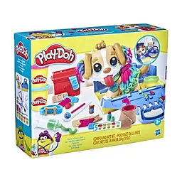 Набір для творчості Hasbro Play-Doh Прийом у ветеринара з пластиліном (F3639)